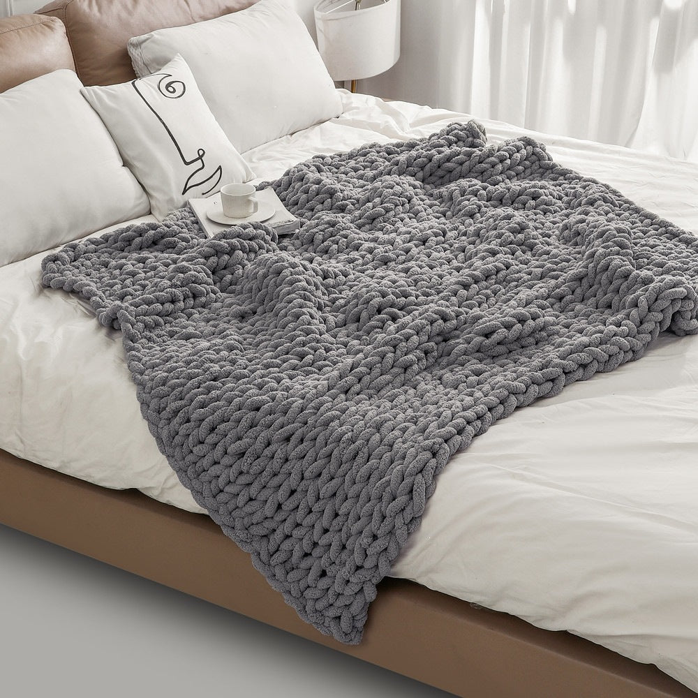 Cozy Chunky Knit Blanket