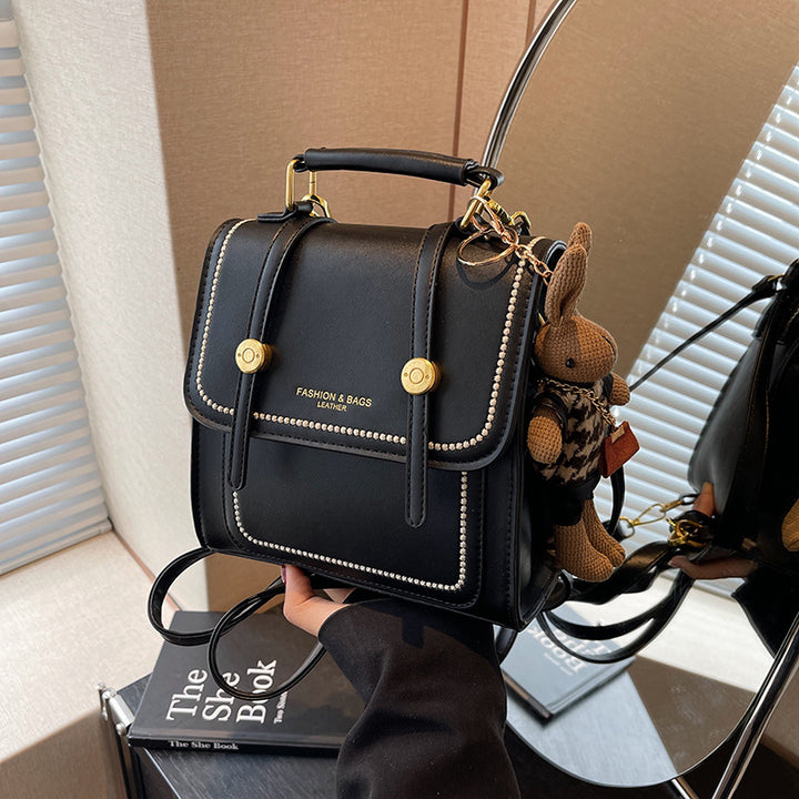 Vintage-Inspired Structured Crossbody Bag Stornfield