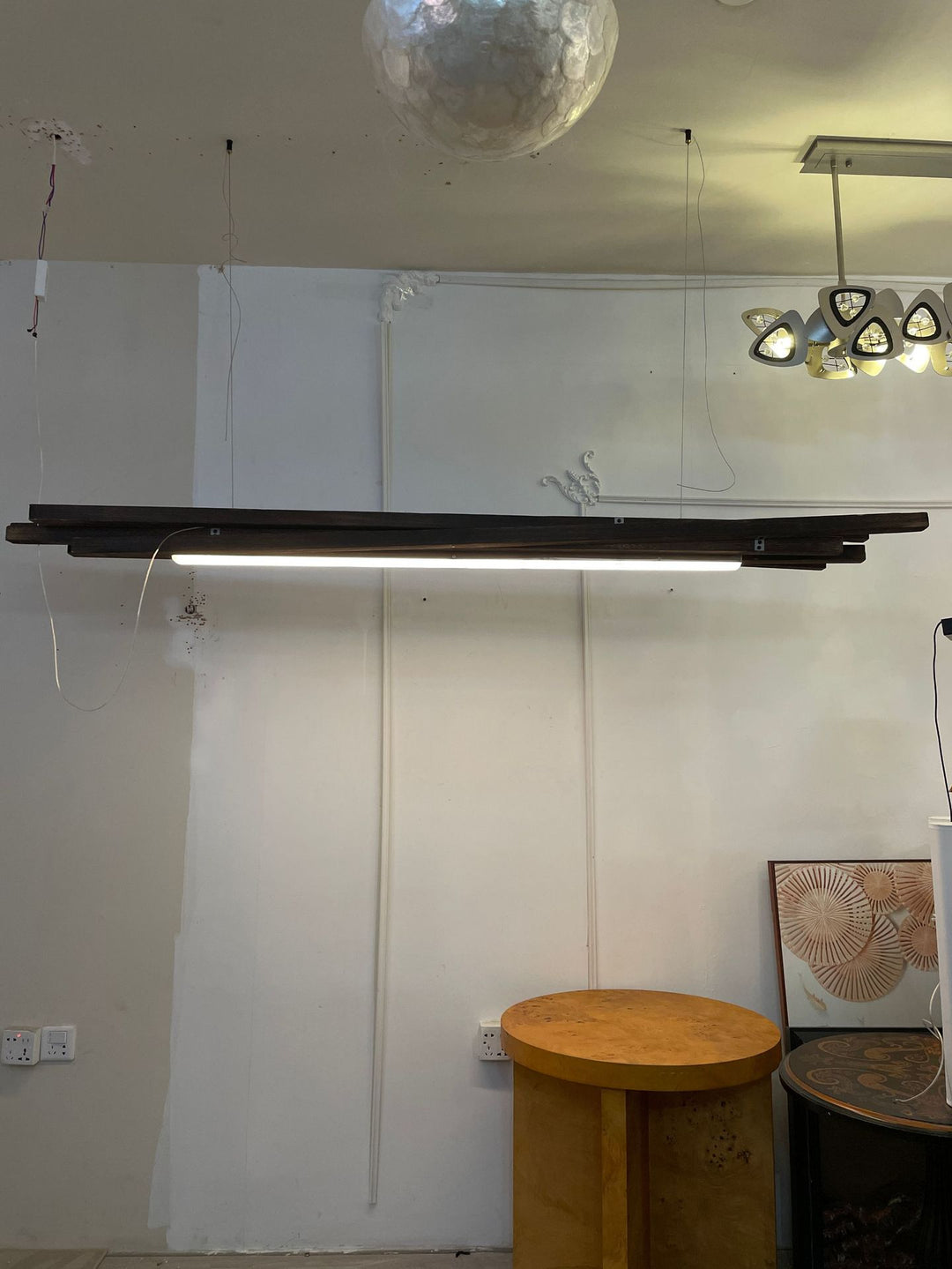 Modern Floating Wooden LED Pendant Light