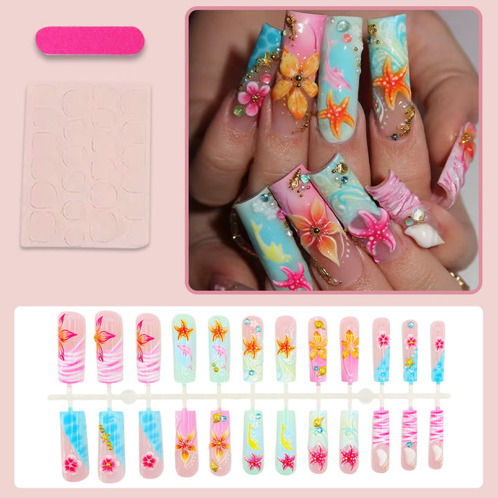 Nail set with maritime motifs Stornfield
