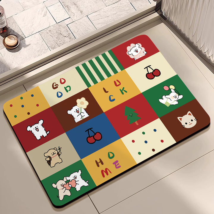 Cute Cartoon Character Welcome Mat