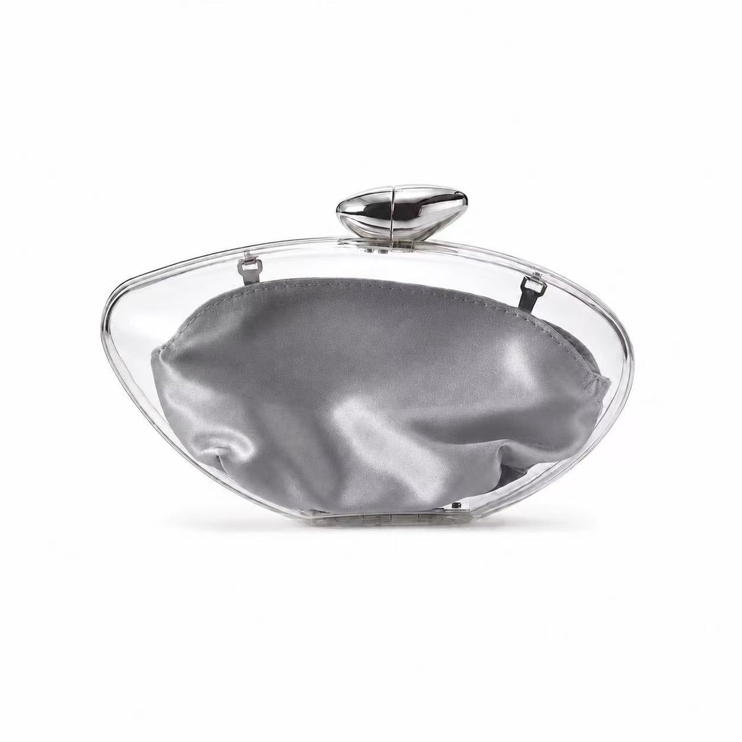 Sculpted Acrylic Evening Clutch