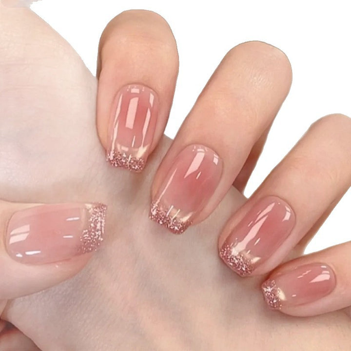 Glitter Ombre Nail Extensions