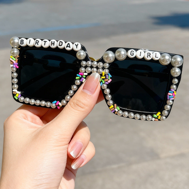 Playful Birthday-Themed Statement Sunglasses Stornfield