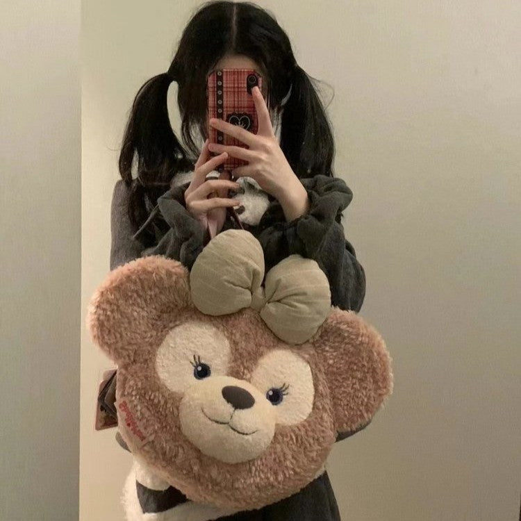 Plush handbag with bear head design Stornfield