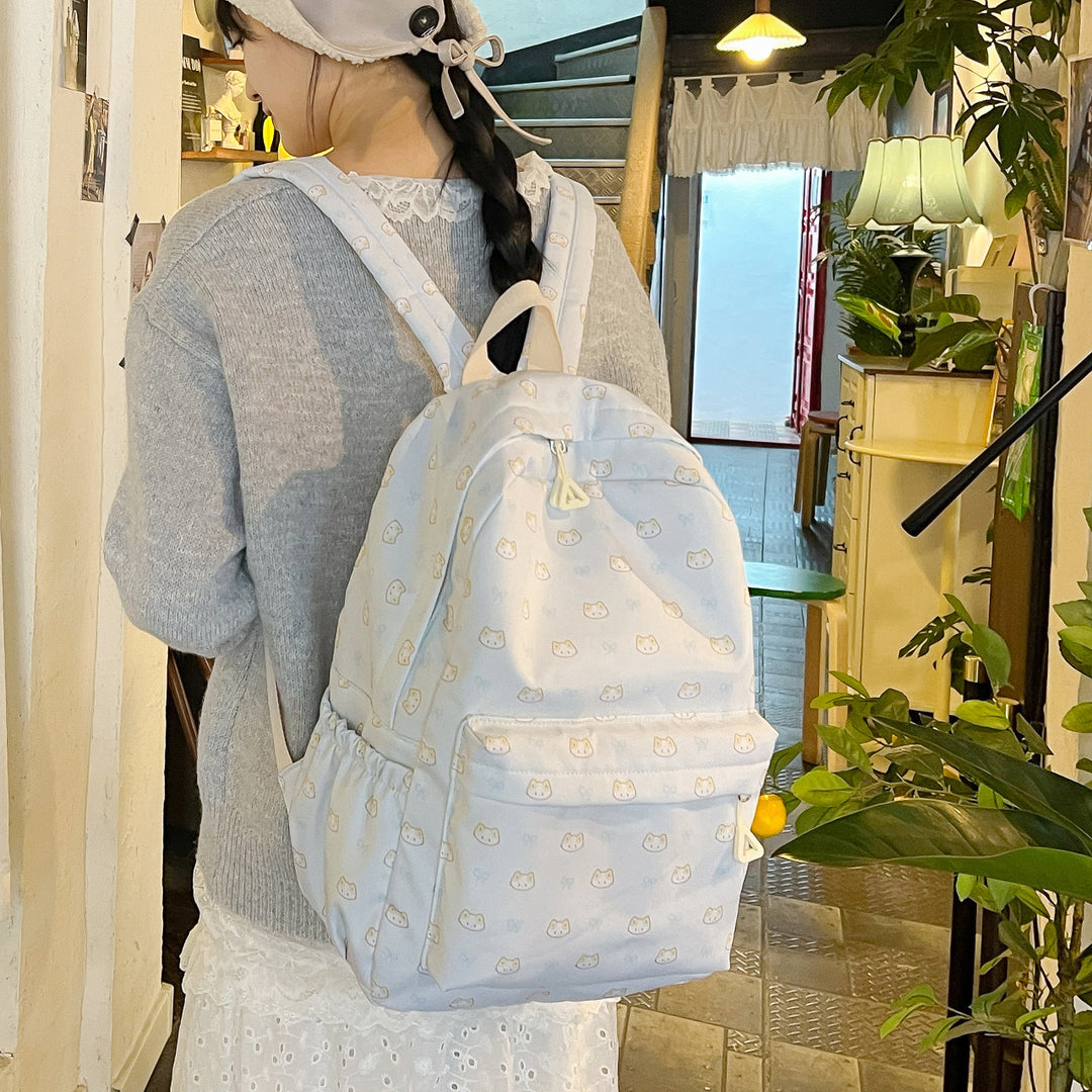 Cute backpack with embroidered cat motif Stornfield