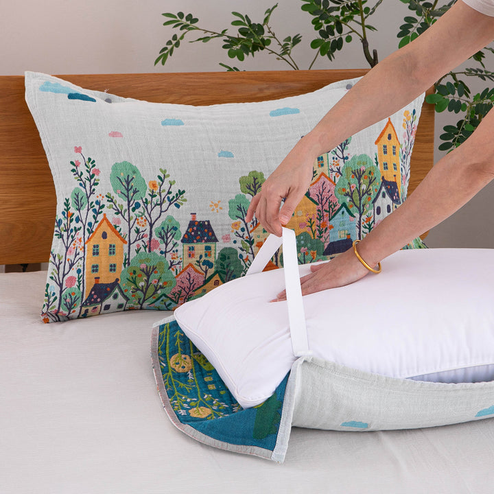Women's pillow with removable cotton cover Stornfield