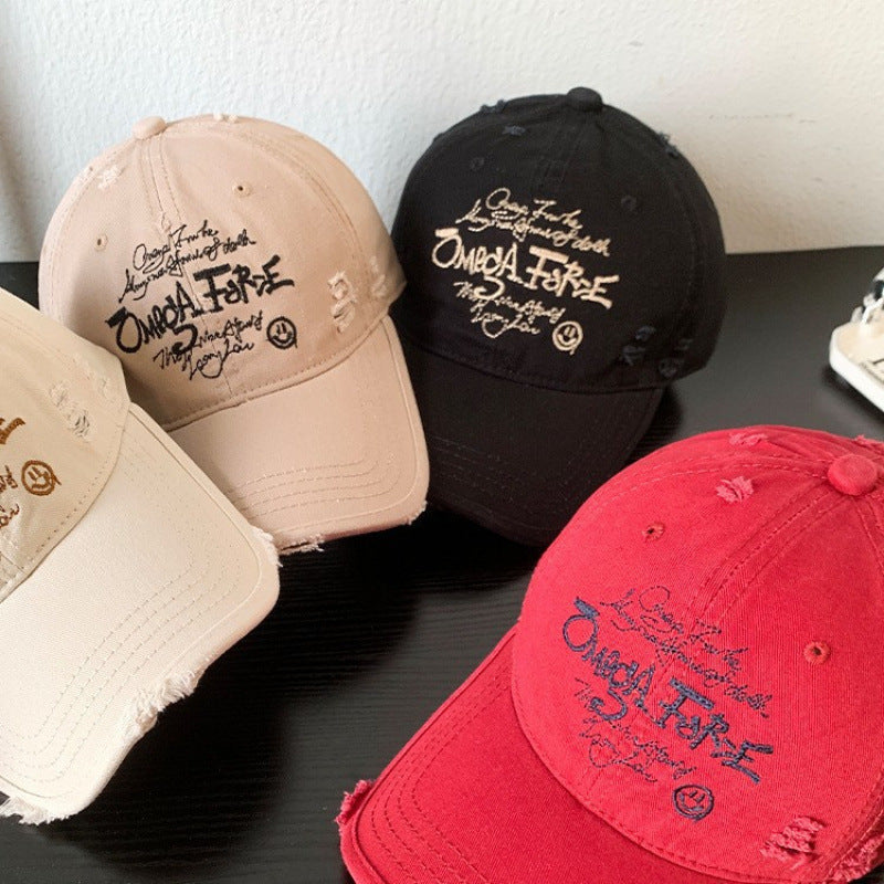 Women's Distressed Graphic Adjustable Baseball Cap Stornfield
