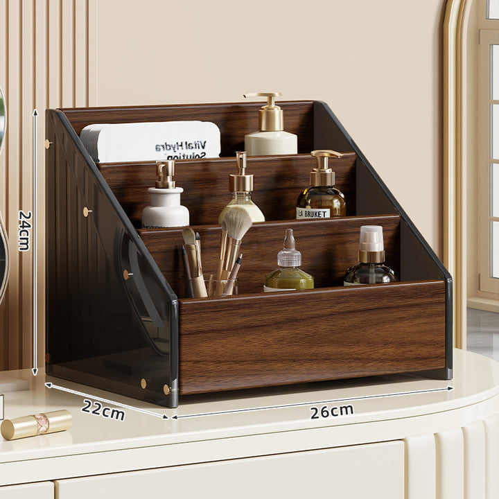 Angled Tiered Vanity Makeup Organizer