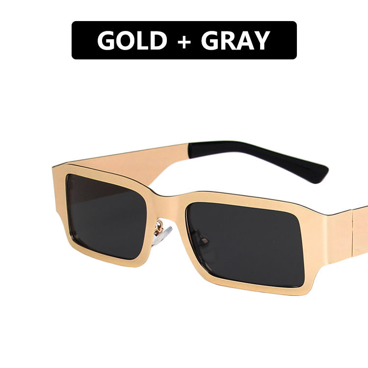 Women's geometric sunglasses with protective UV filter and sturdy metal frame Stornfield