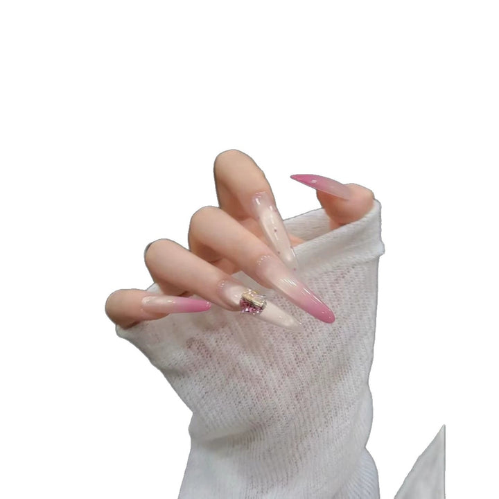 Stiletto Nail Art Extensions with Elegant Design