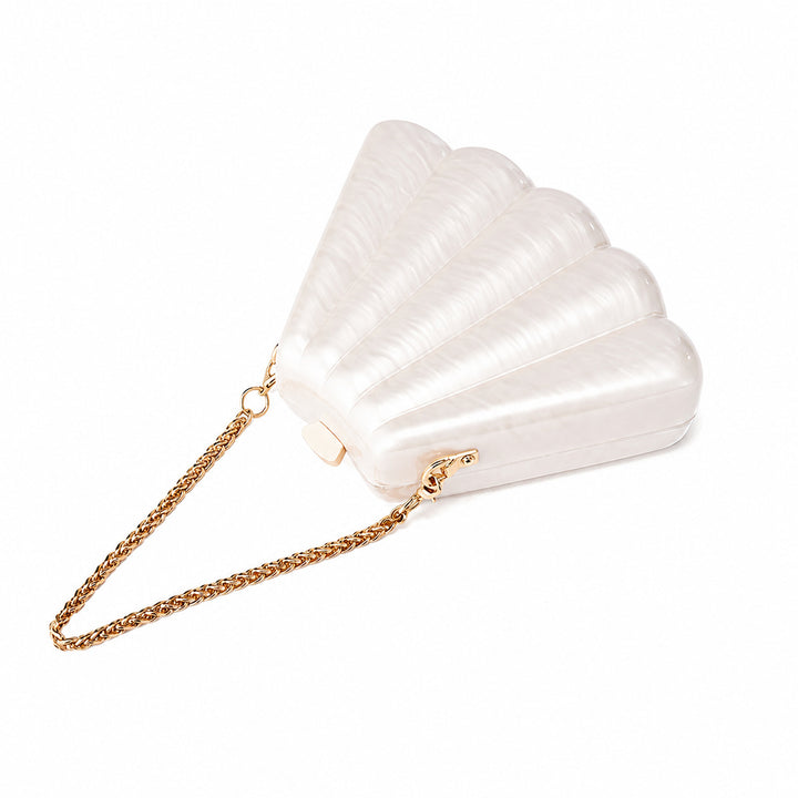 Elegant Shell-Shaped Handbag