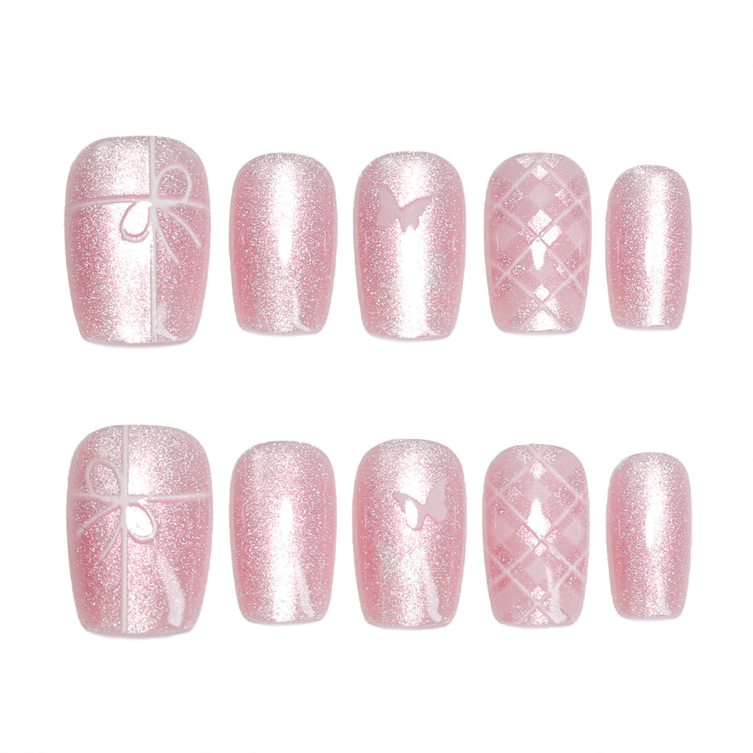 Artistic acrylic nails with filigree details Stornfield