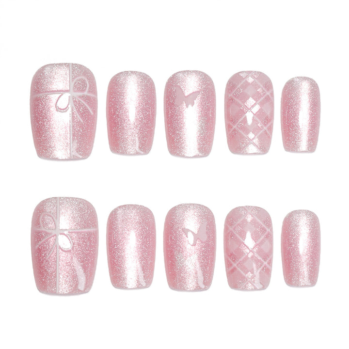 Artistic acrylic nails with filigree details Stornfield