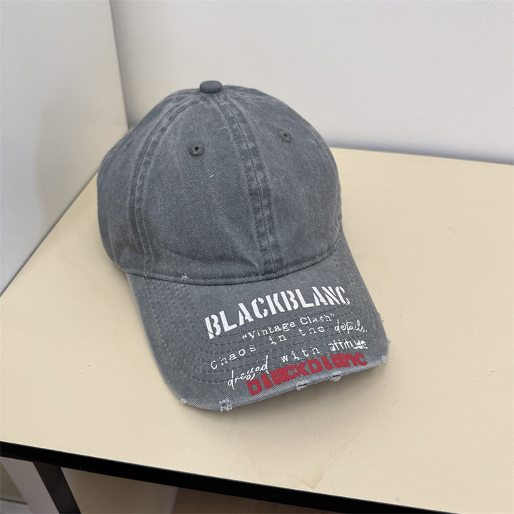 Men's Distressed Graphic Denim Cap Stornfield