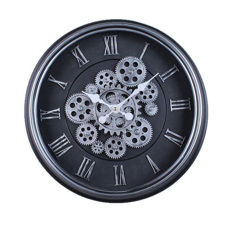 Wall clock with modern mechanical design Stornfield