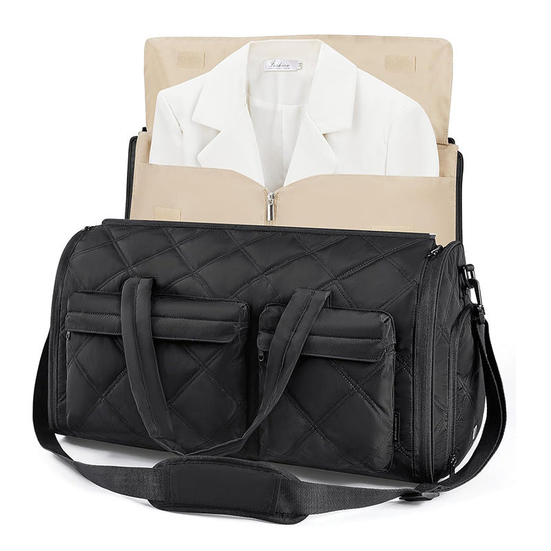 Elegant Travel Bag with Moisture Resistant Interior Compartment Stornfield