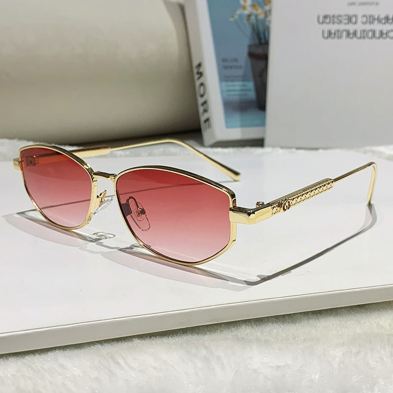 Women's elegant sunglasses with sparkling metal frame Stornfield