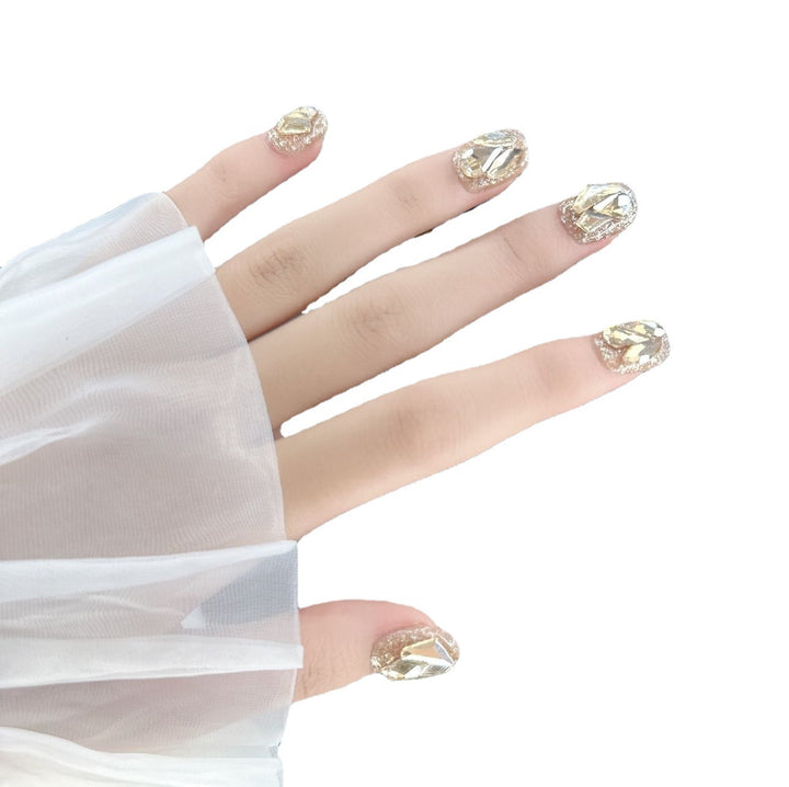 Glamorous Rhinestone Press-On Nails Stornfield