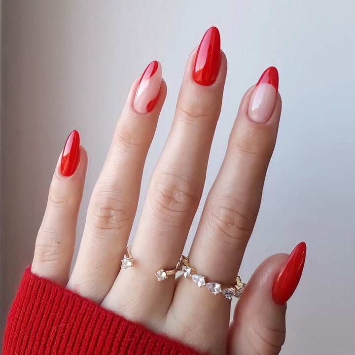 Artificial nail set with elegant pointed accents Stornfield