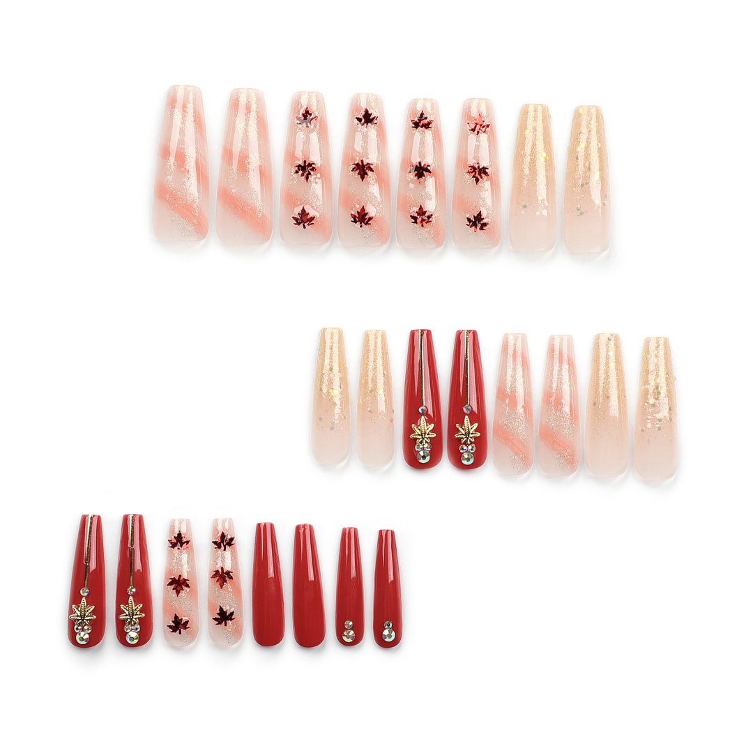 Artistic Nail Extensions with Autumn Motifs Stornfield