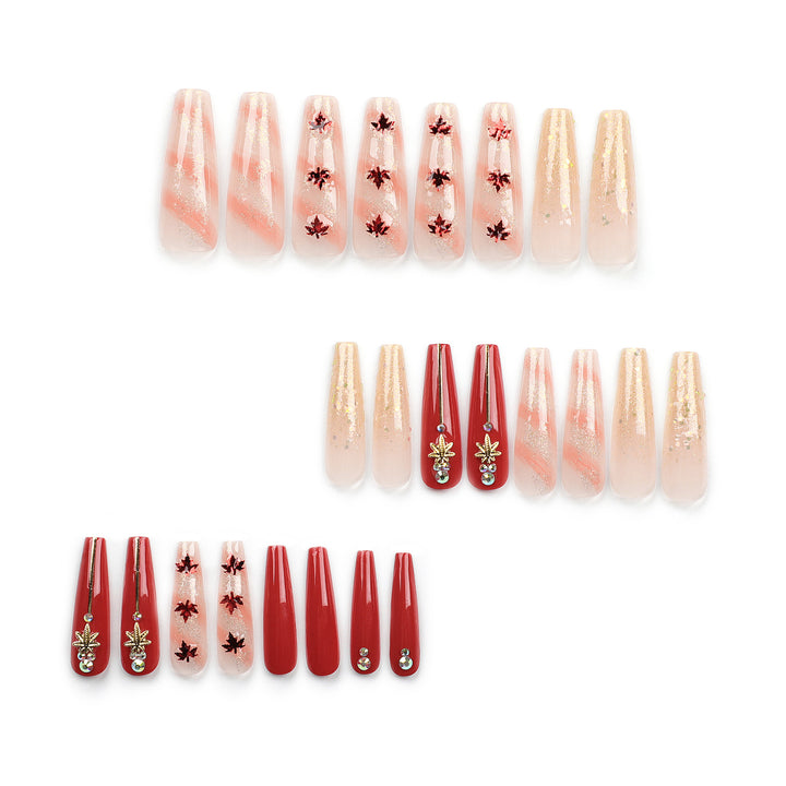 Artistic Nail Extensions with Autumn Motifs Stornfield