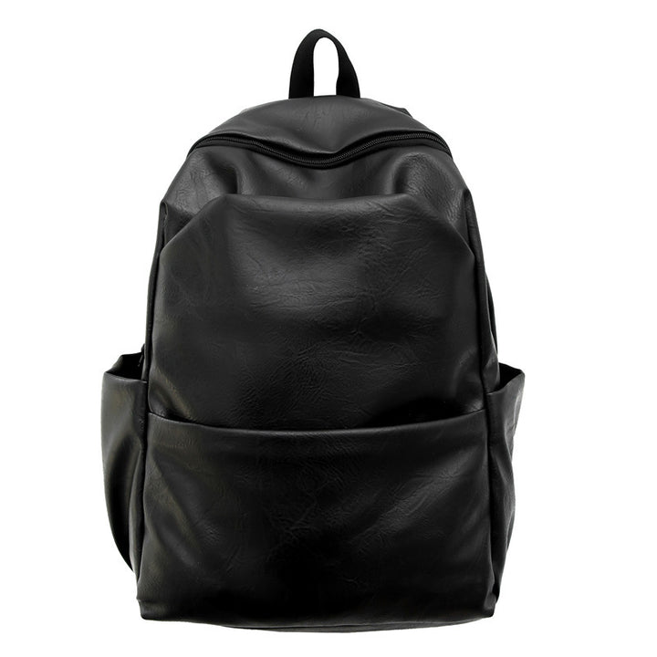 Sleek Textured Leather Backpack Stornfield