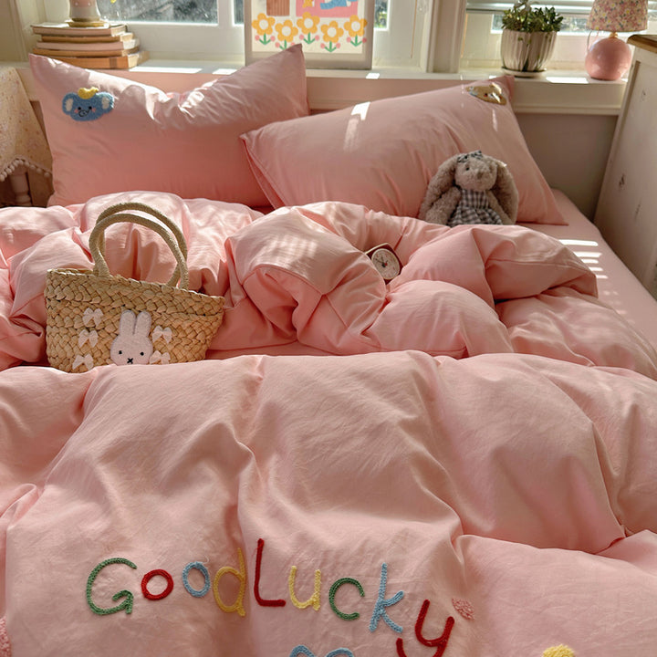 Children's Playful Animal-Themed Bedding Set