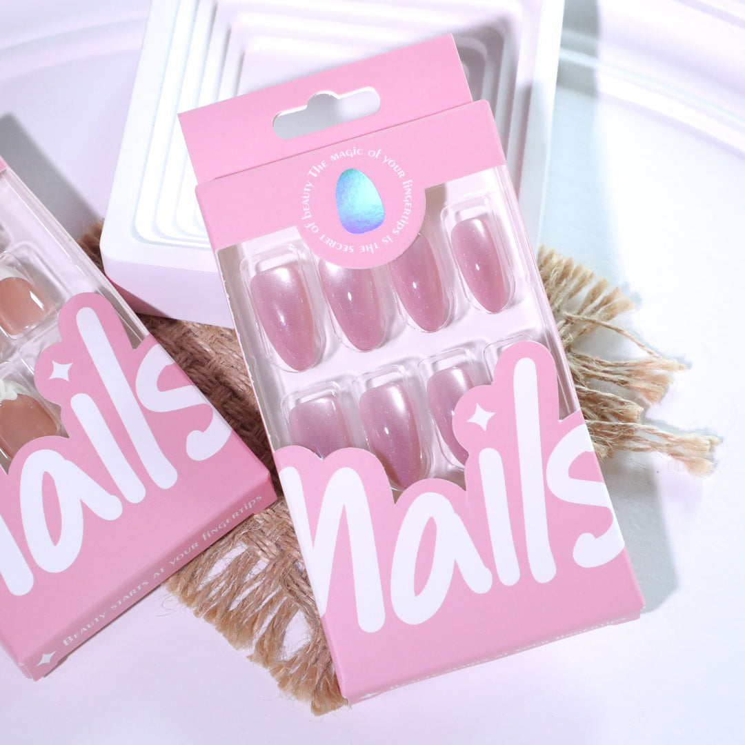 Artificial nail art with glitter embellishments Stornfield