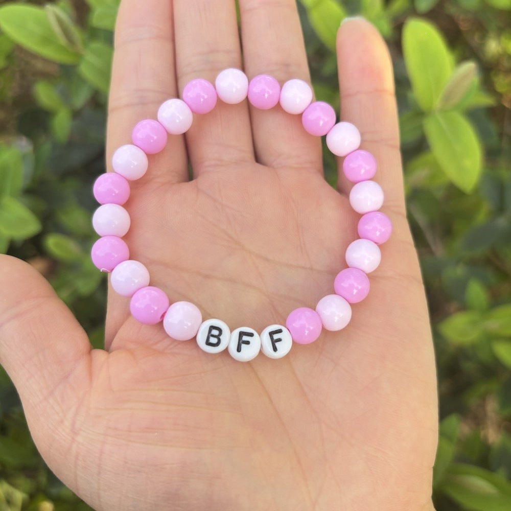Friendship bracelet made of pastel beads Stornfield