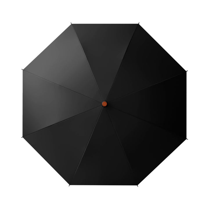 Ladies elegant automatic folding umbrella with ergonomic wooden handle Stornfield