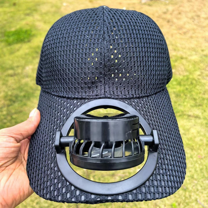 Breathable sports cap with removable USB fan Stornfield