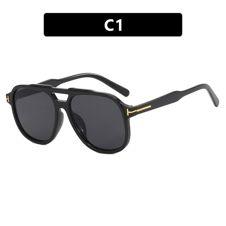 Women's fashionable sunglasses with polygonal frame and protective lenses Stornfield