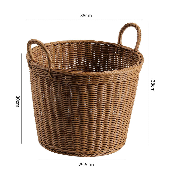 Handwoven Decorative Storage Basket with Ergonomic Handles Stornfield