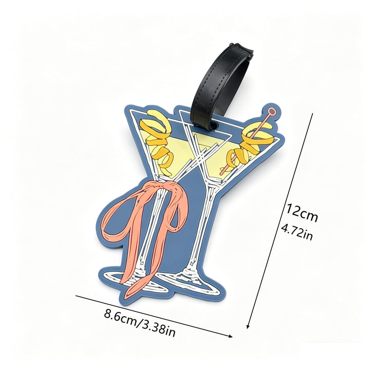 Martini-Themed Luggage Tag Stornfield