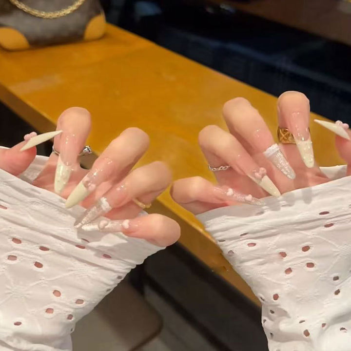 Artistic Long Stiletto Nails