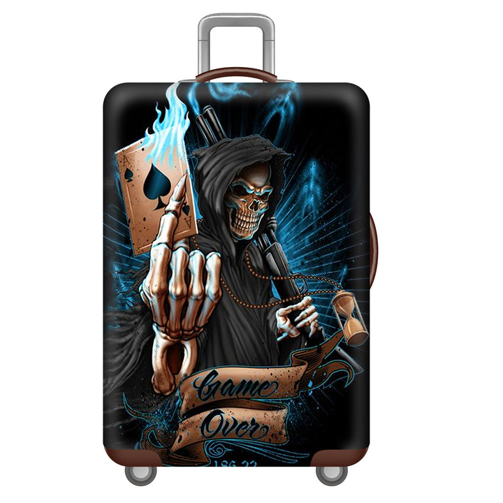 Men's hard-shell suitcase with unique skull design Stornfield