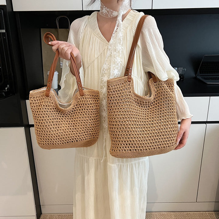 Handwoven Seagrass Beach Tote