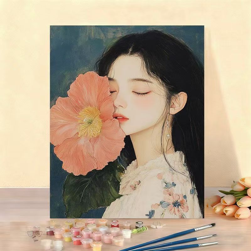 DIY Floral Portrait Paint by Numbers Kit Stornfield