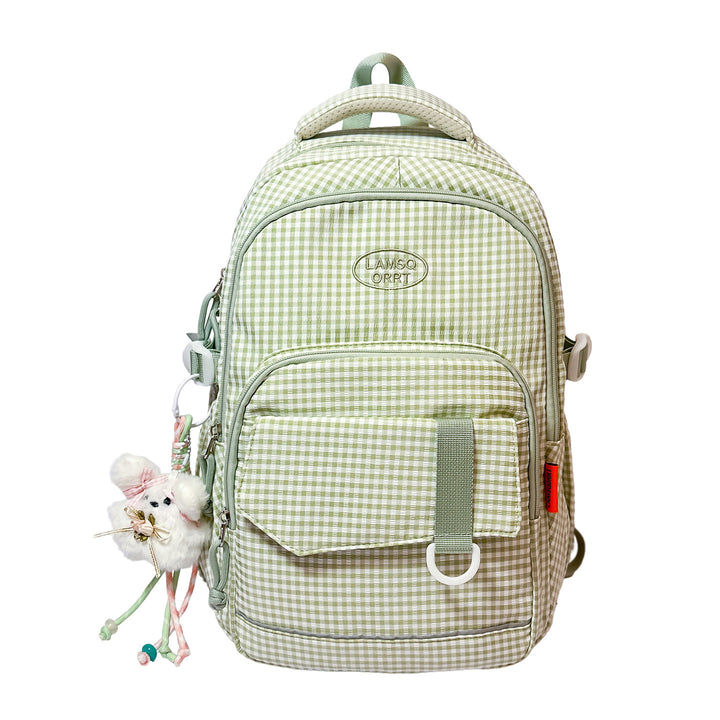 Stylish Checkerboard Pattern Backpack Stornfield 1791205963