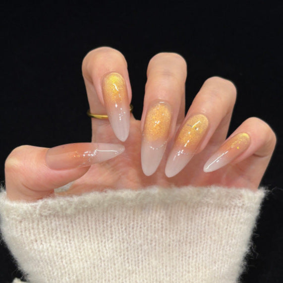 Glitter Gradient Stiletto Press-On Nails