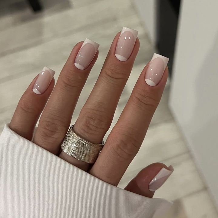 Elegant Nail Art with Translucent French Tip Stornfield
