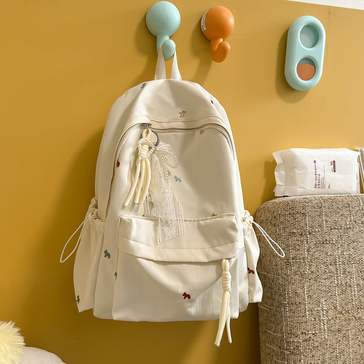 Stylish Floral-Embellished Backpack Stornfield