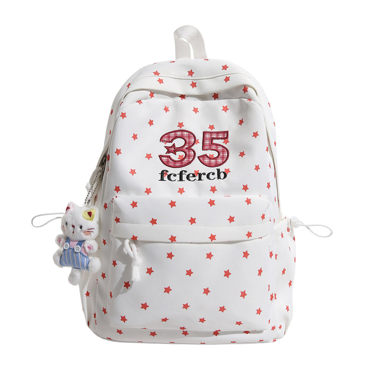 Playful Star-Patterned School Backpack Stornfield