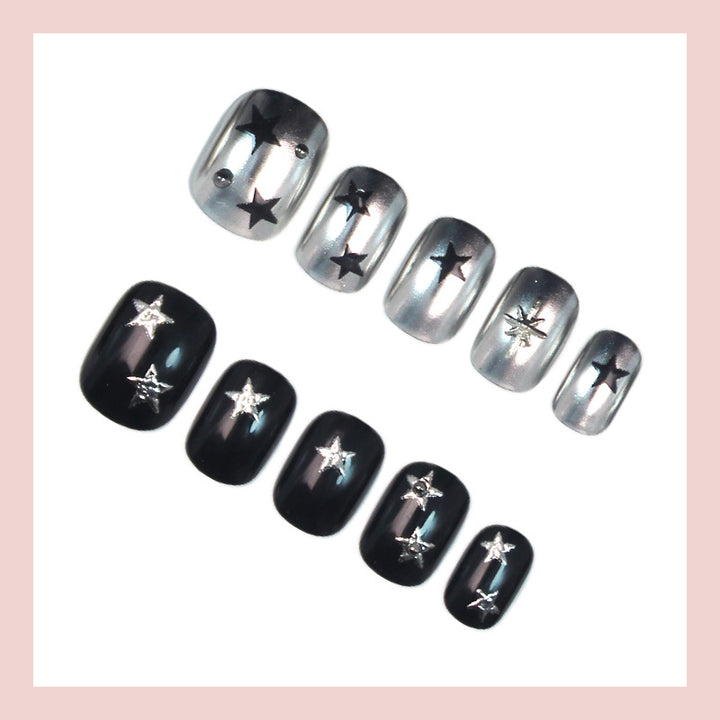 Nail art set with elegant design and gliding decorations Stornfield