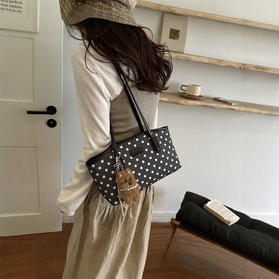 Elegant Polka Dot Tote Bag
