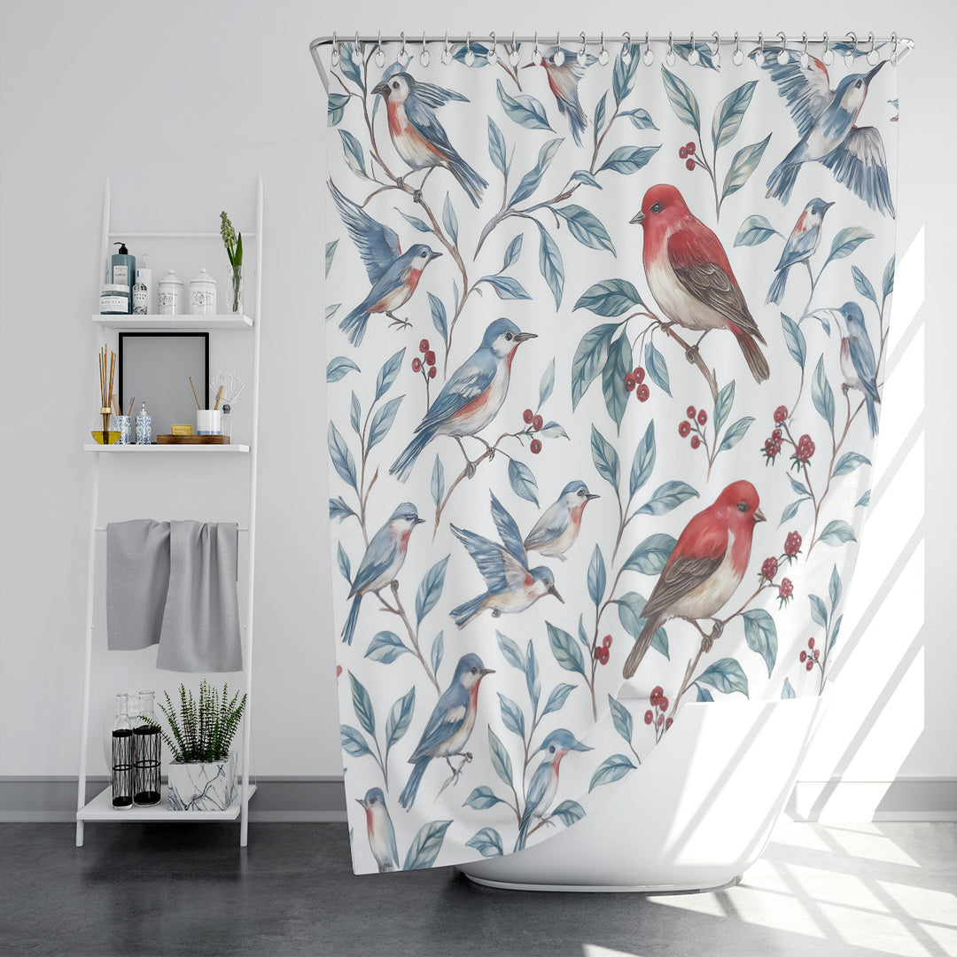 Coastal Marine-Inspired Shower Curtain Stornfield