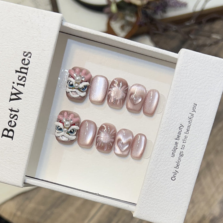 Artistic Themed Press-On Nails