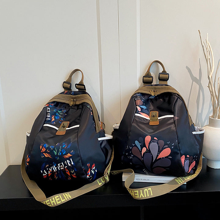 Artistic Floral Drawstring Backpack Stornfield