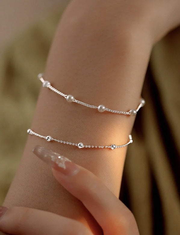 Adjustable Pearl Charm Bracelet Stornfield